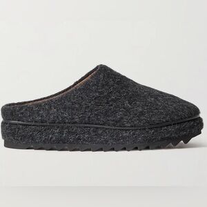 LAUREN MANOOGIAN+ NET SUSTAIN Moto brushed alpaca and merino wool-blend mules